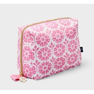 Roller Rabbit x Target Pink Floral Makeup Bag Toiletry Travel Case Organizer